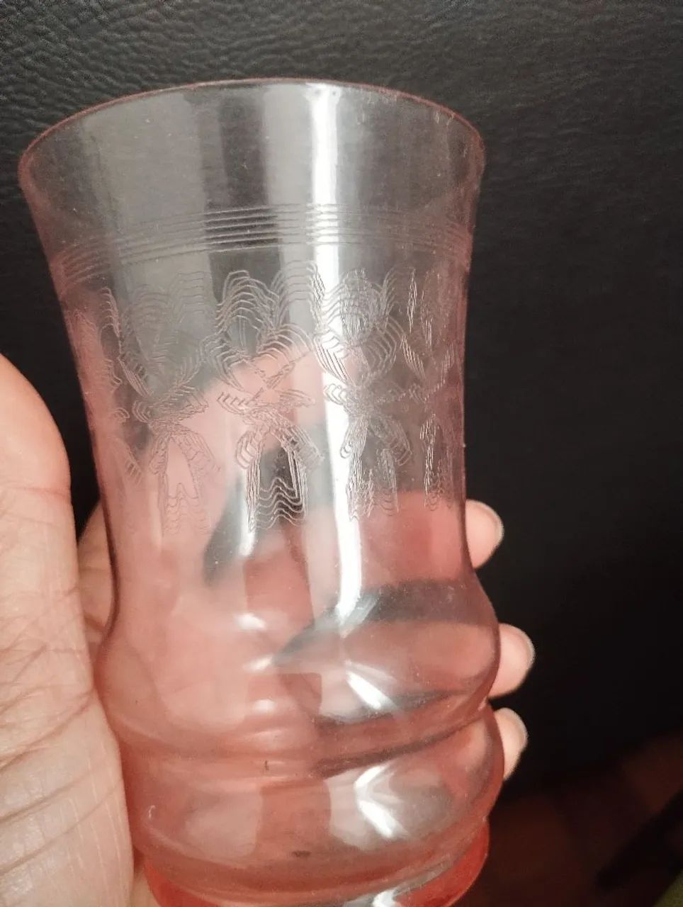 Copos antigos cristal  - Foto 4