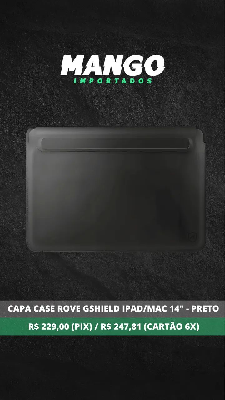 Capa Case Rove Gshield para Notebook de até 14 Polegadas - Preta  - Foto 4