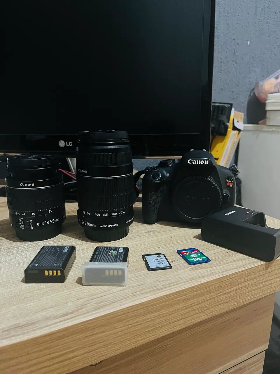 Câmera Cânon T5 completa