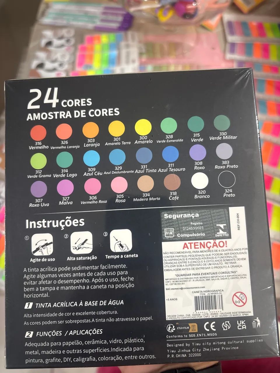 Marcador Acrílico 24 Cores - Foto 2