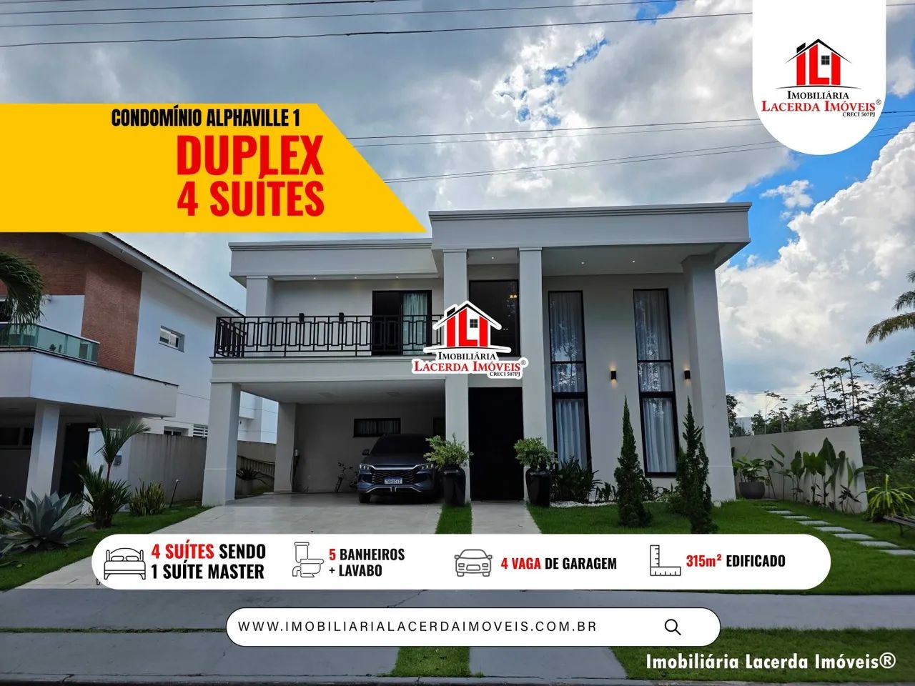 Alphaville 1 - Casa no Alphaville 1, casa 4 suites,