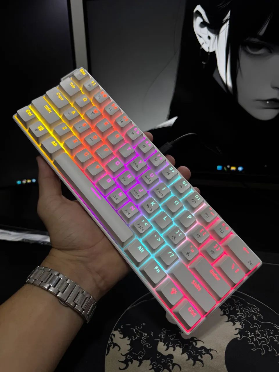 Teclado Mecânico Ajazz NK61 - Branco428512981162414082