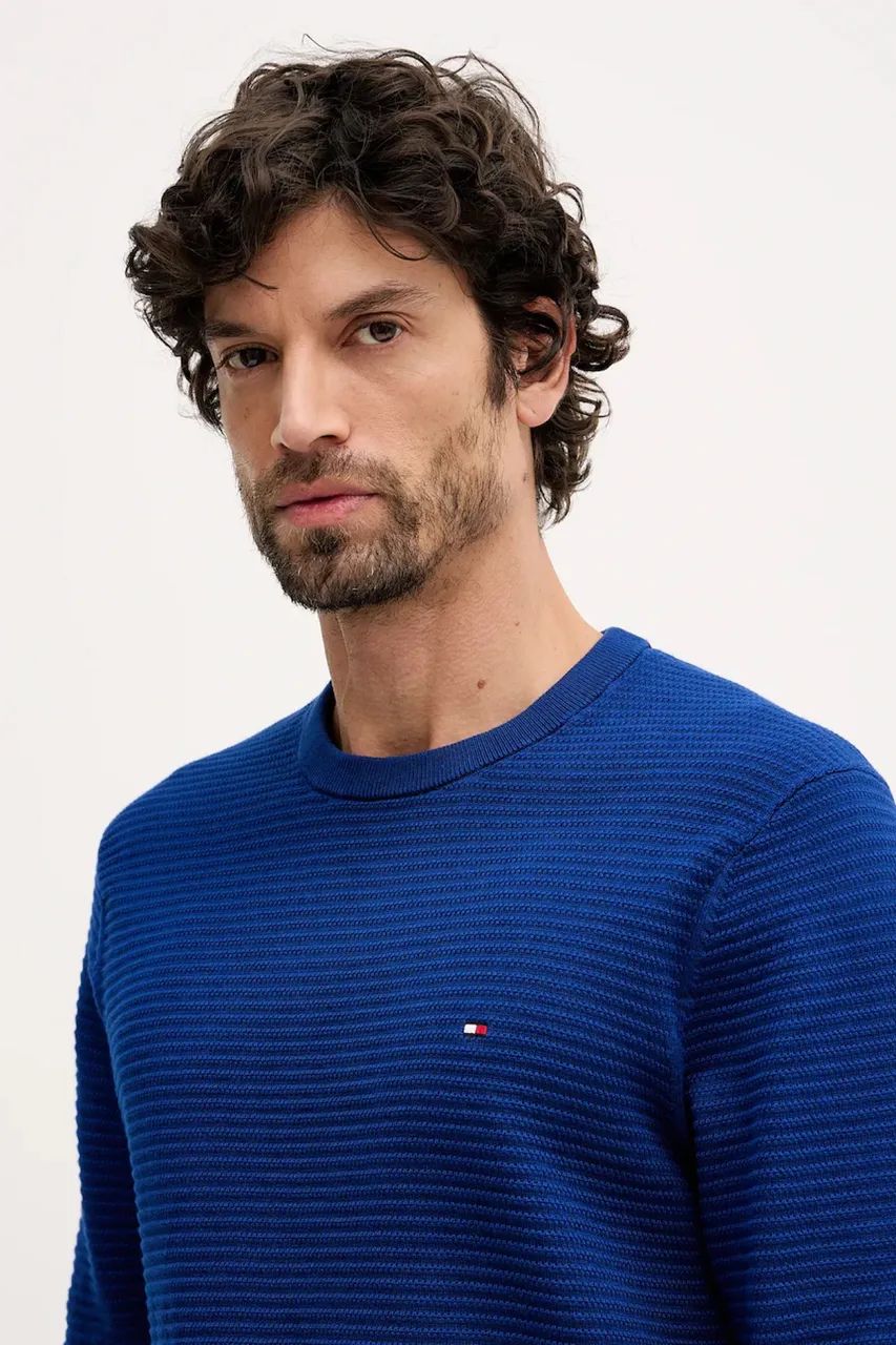 Suéter Tommy Hilfiger Cotton Knit Lightweight Crewneck Sweater Pullover  - Foto 3