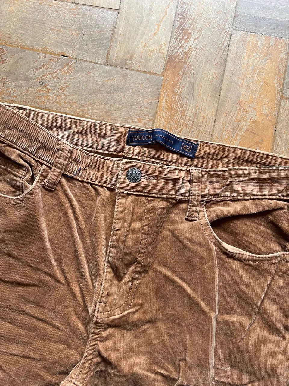 calça youcom veludo marrom tam 42 - Foto 3