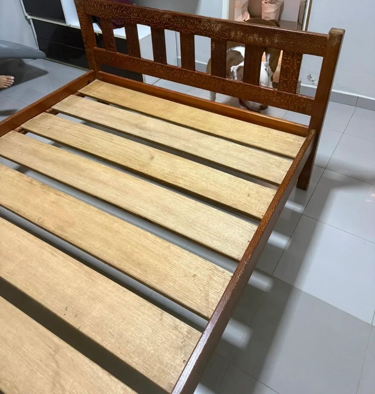 Cama de madeira R$ 150,00 - Foto 3