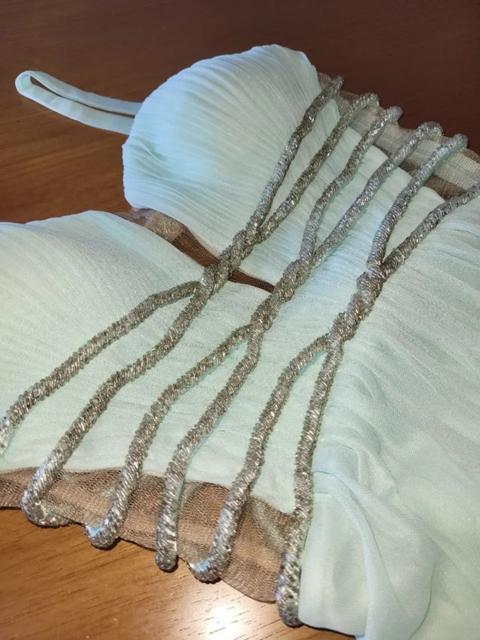 Vestido longo turquesa - Foto 4