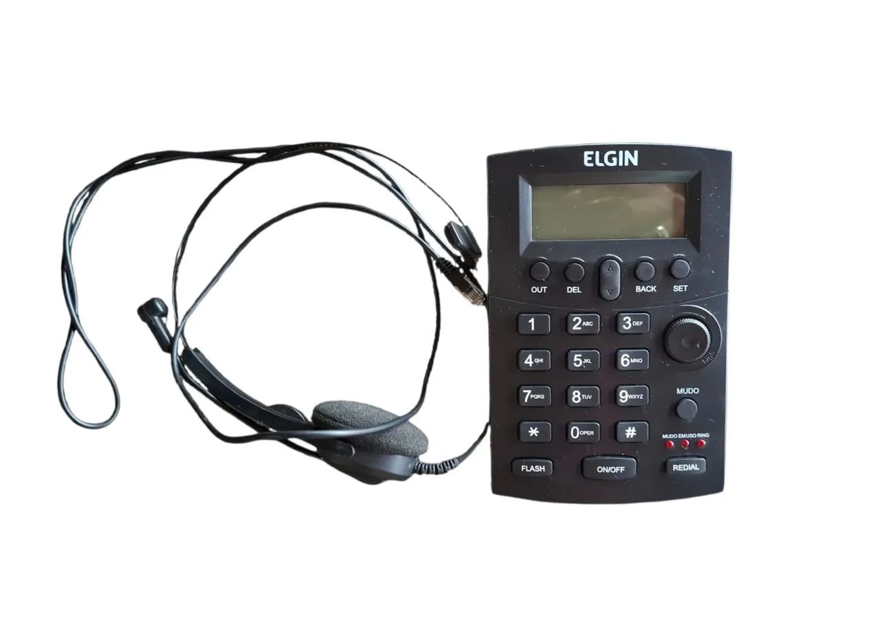 Telefone Fixo com Headset Elgin HST-8000 com Visor - Foto 2