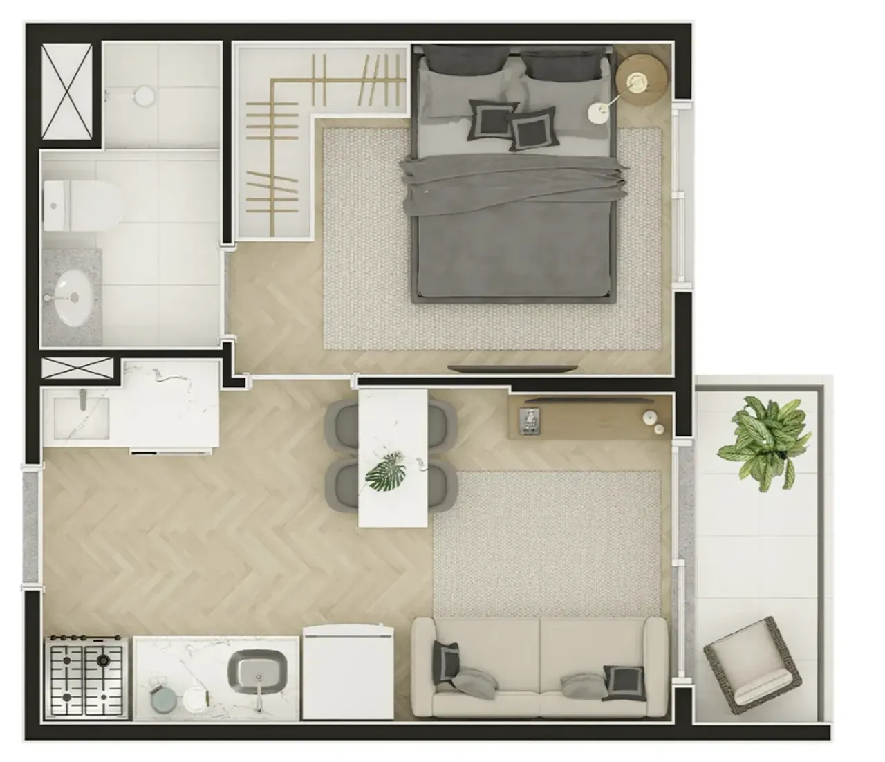 PLANTA 27m²