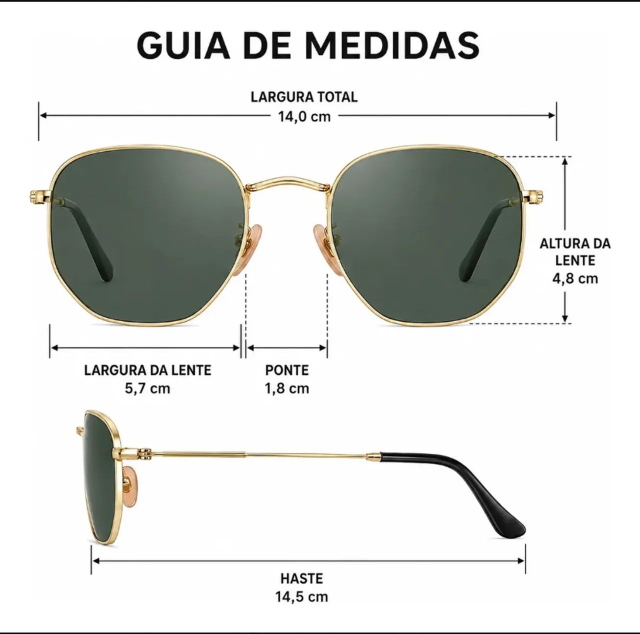 OCULOS RAYBAN HEXAGONAL - Foto 3