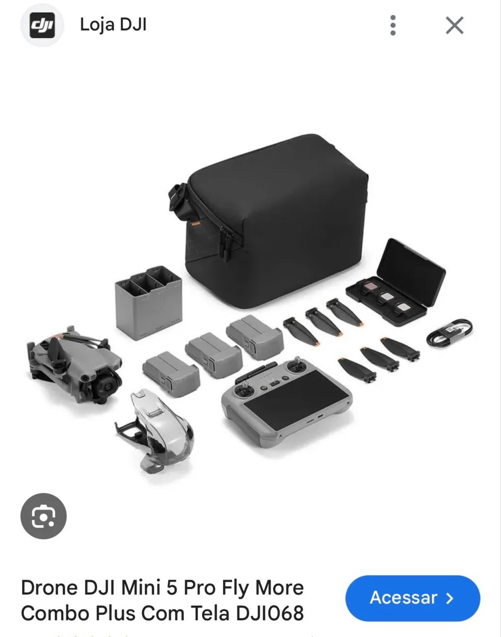 Drone DJI mini 5 pro fly more combo plus 4k