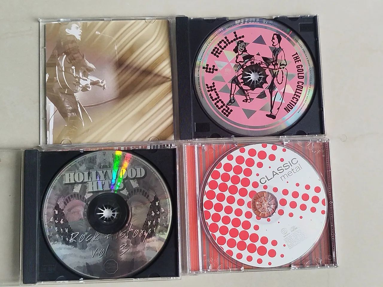 CDs Hollywood Hits - Classic Metal - Rock & Roll - Kit C/3 - Foto 2