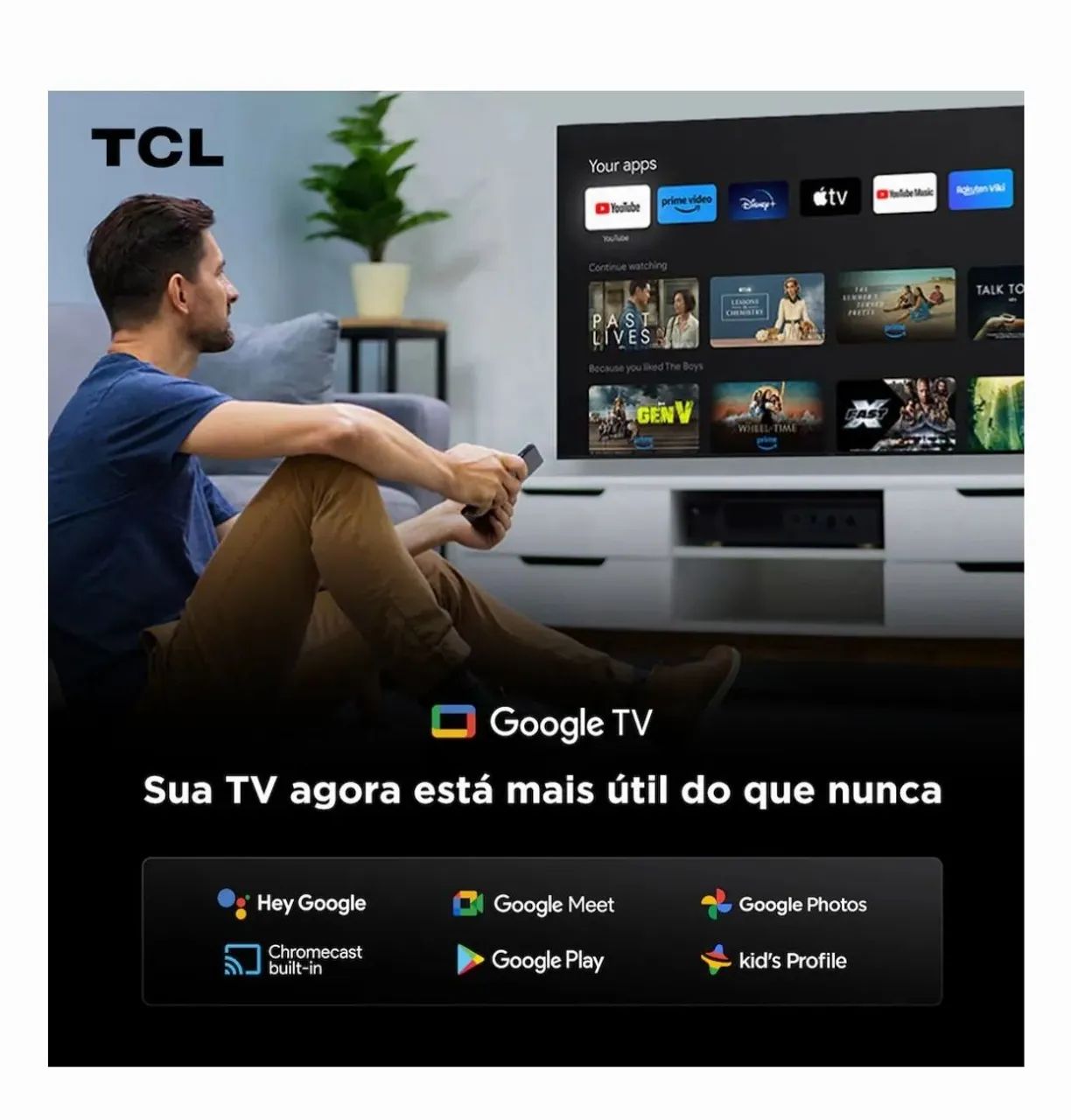 Tv TCL Qled 50 polegadas  - Foto 4