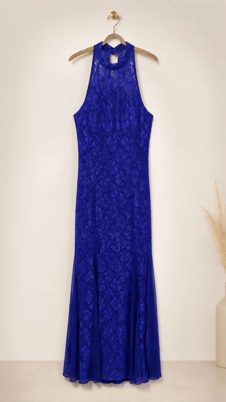 vestido longo festa azul g - Foto 2