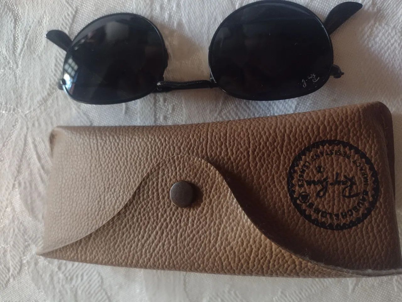 Óculos unissex Rayban original com lentes acrílicas muito leve e confortável  - Foto 3