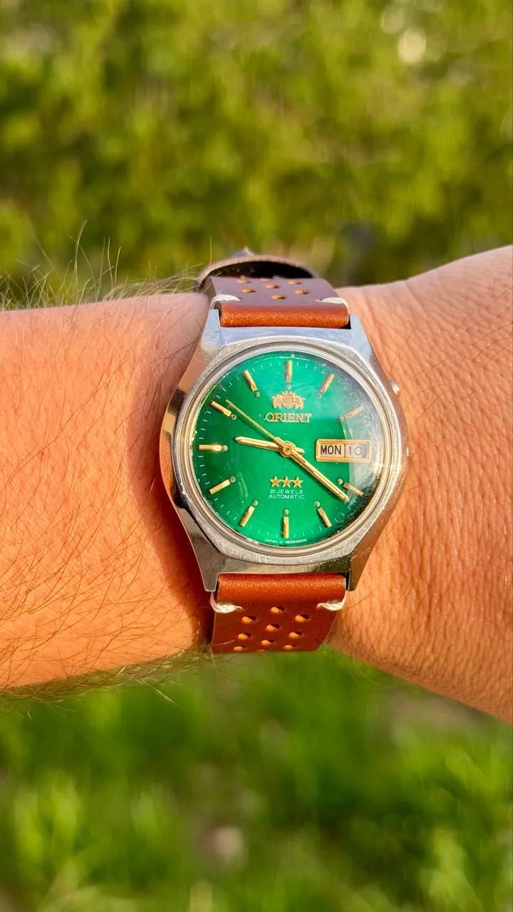 Orient 3 Estrelas Verde Texturizado - Foto 3