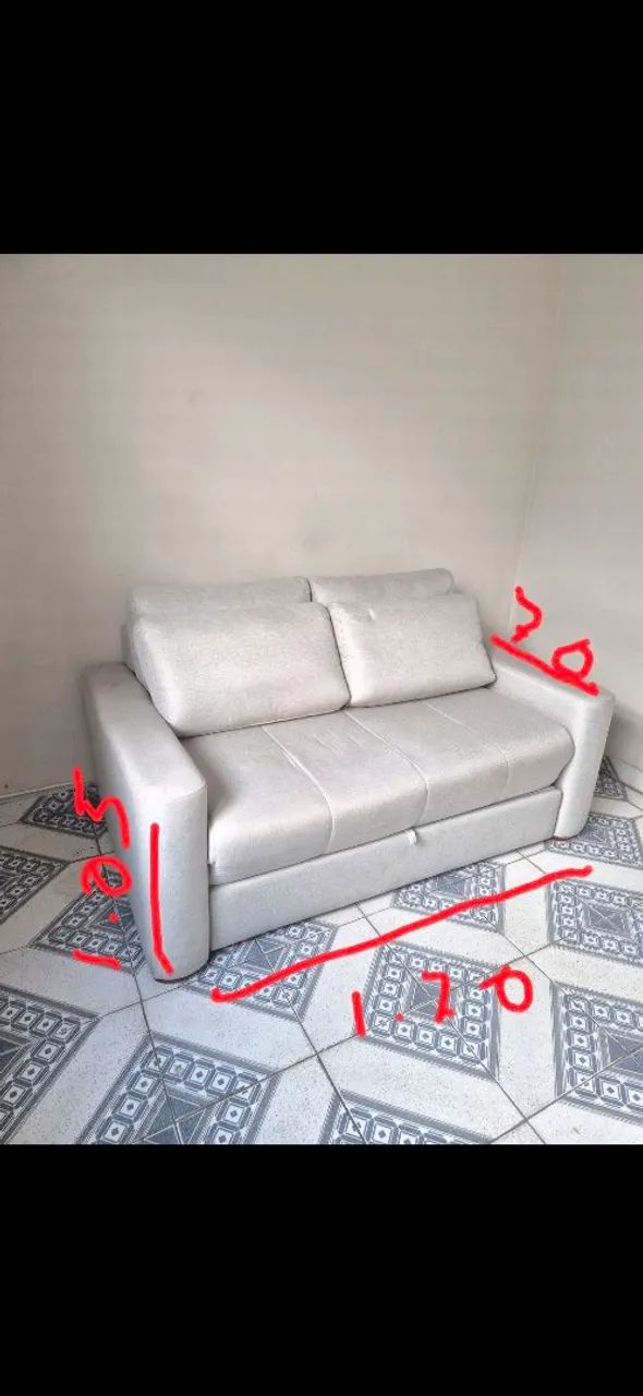 Sofá cama, casal  - Foto 4