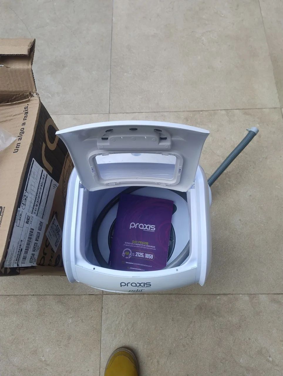 Mini máquina de lavar roupa praxis - Foto 3