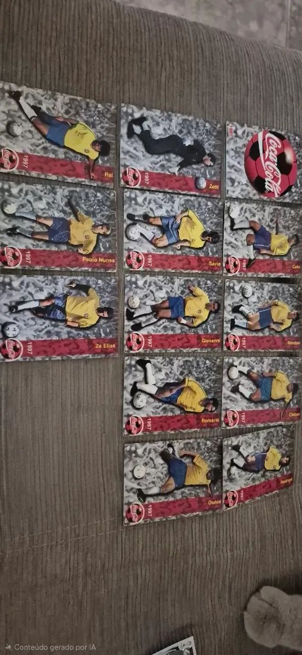 Futcards Coca-Cola Seleção Brasileira 1997 - Foto 3