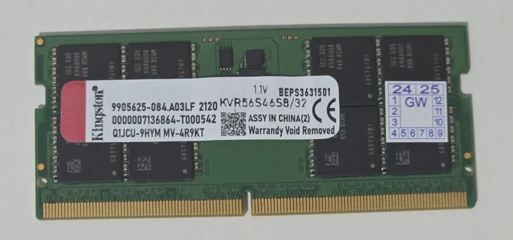 MEMORIA DDR5 32GB 5600MHz NOTEBOOK
