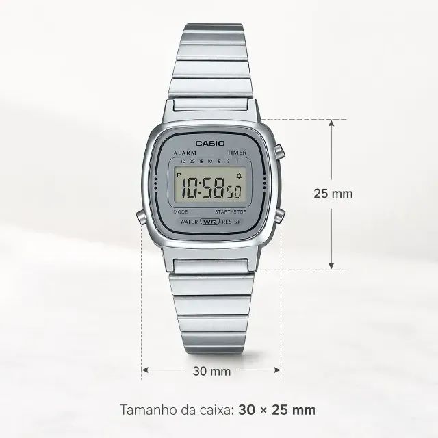 Relógio CASIO Original Feminino Vintage Digital Mini Retrô  - Foto 3