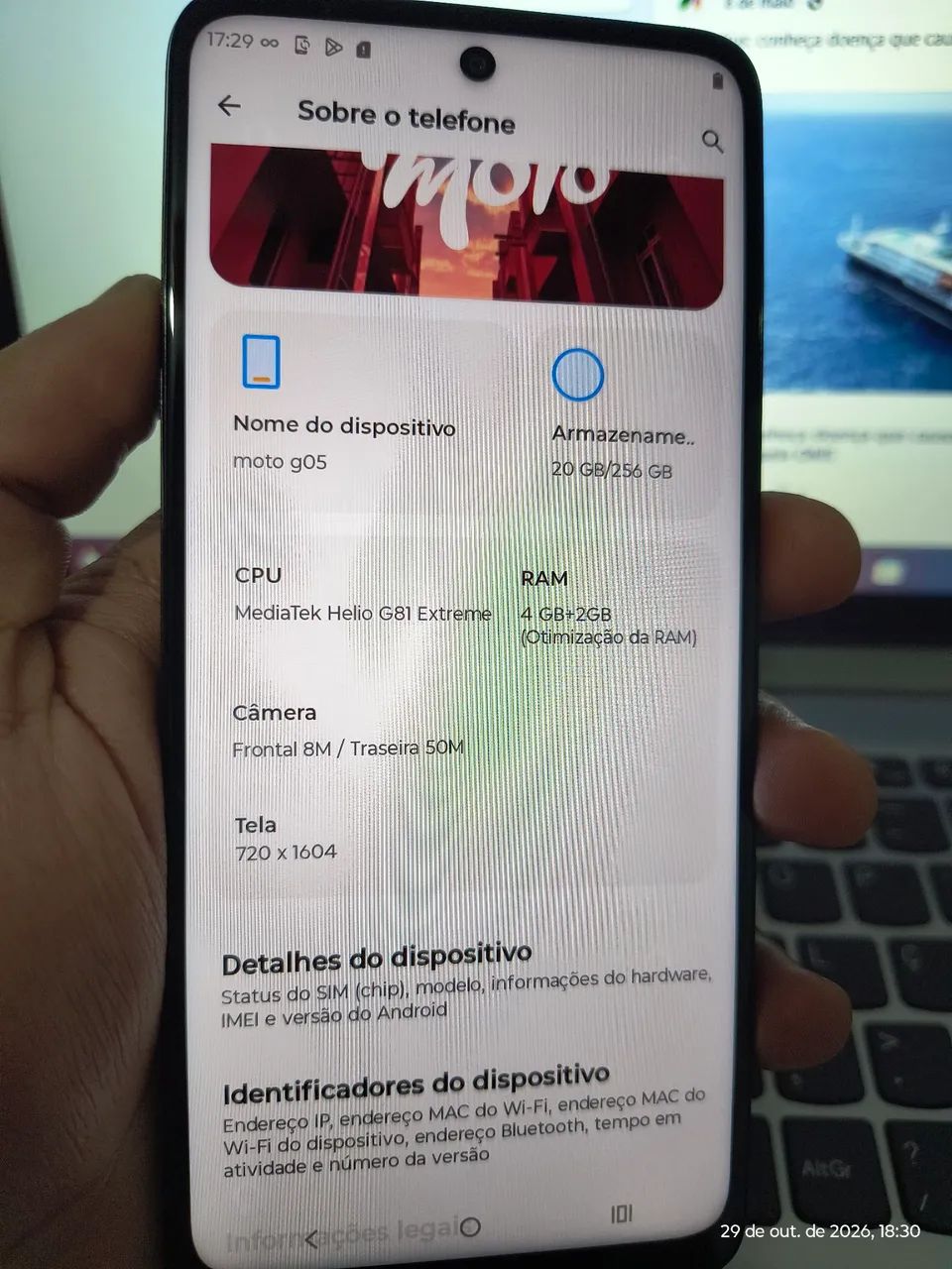 Motorola semi novo