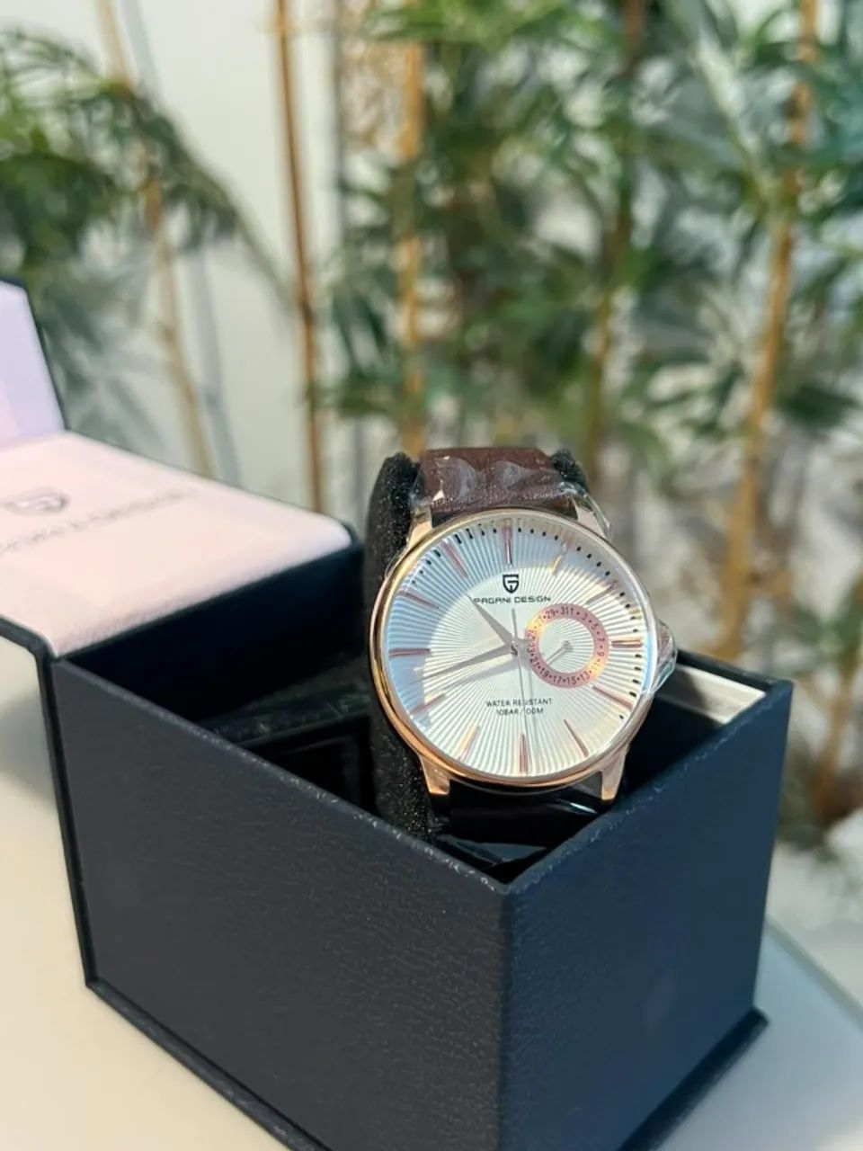 &RatiaN ウォッシングSP NOVO (Sem Uso) Relógio Pagani Quartz japones VH65, safira