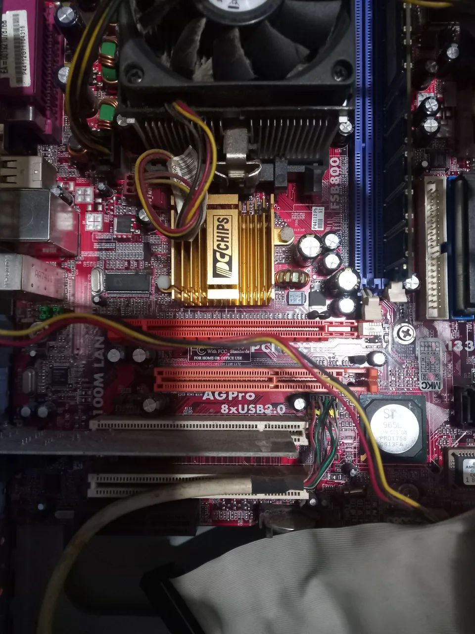 Placa  A31g v.1.1 com 2g de memória,cooler e processador  - Foto 2