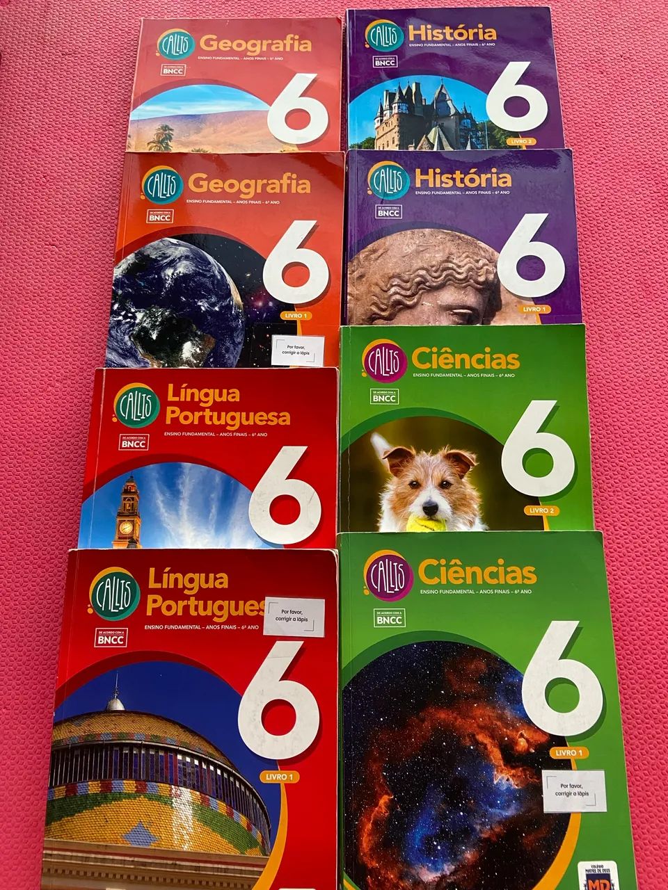 Kit com 4 disciplinas Poliedro - 6 ano 