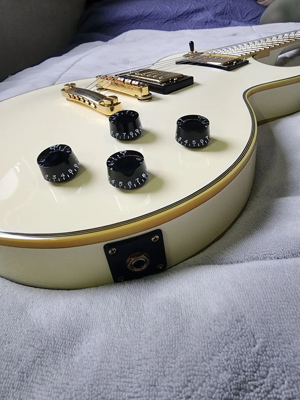 Epiphone Les Paul Custom Pro 2012 Alpine White / Creme - Impecável - Foto 2