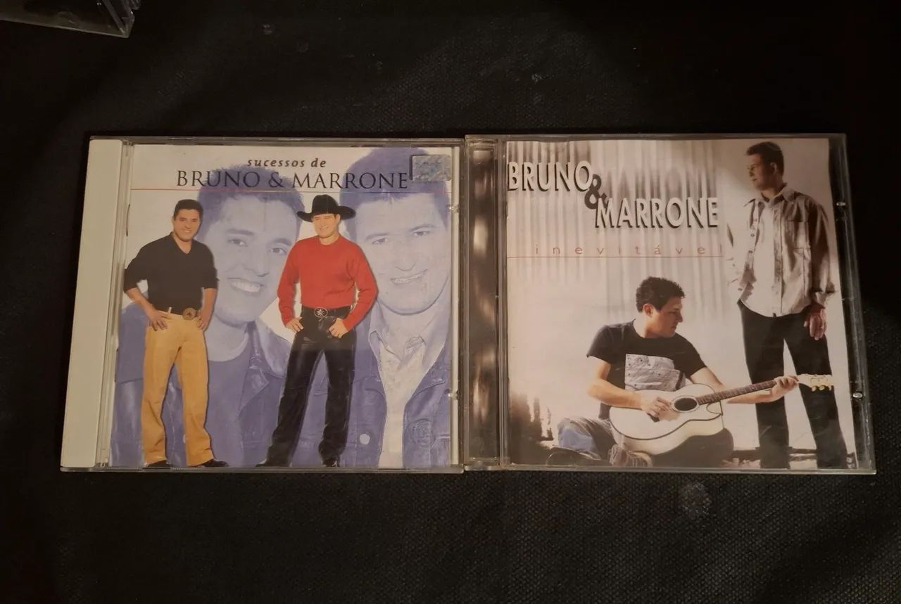 2 CDs Bruno e Marrone Originais funcionando 