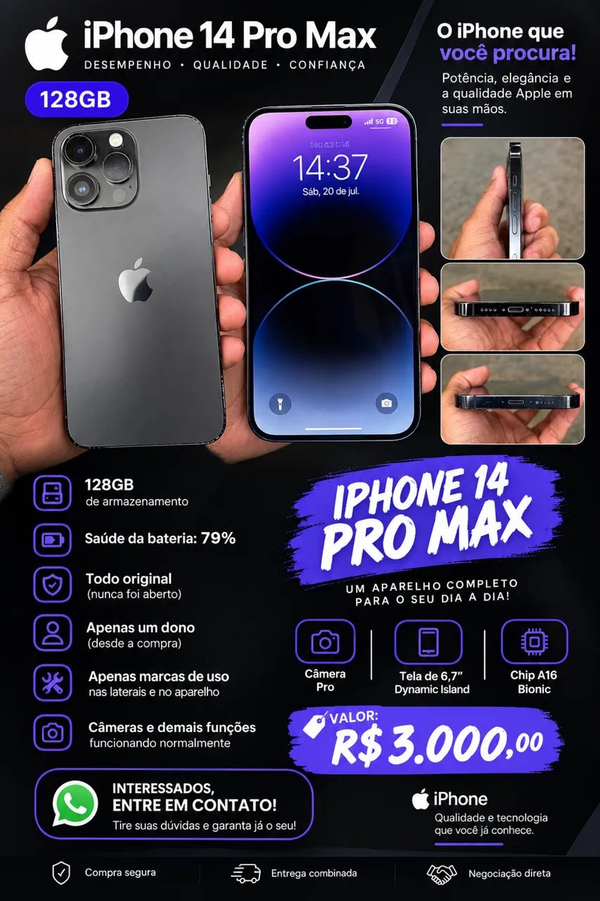 Iphone 14 pro max 128gb