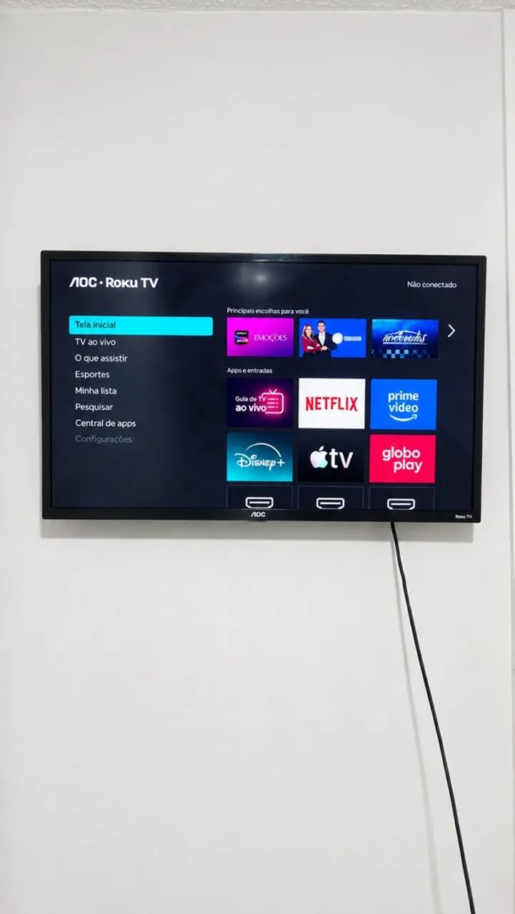 Tv Roku 32 polegadas AOC nova  - Foto 3