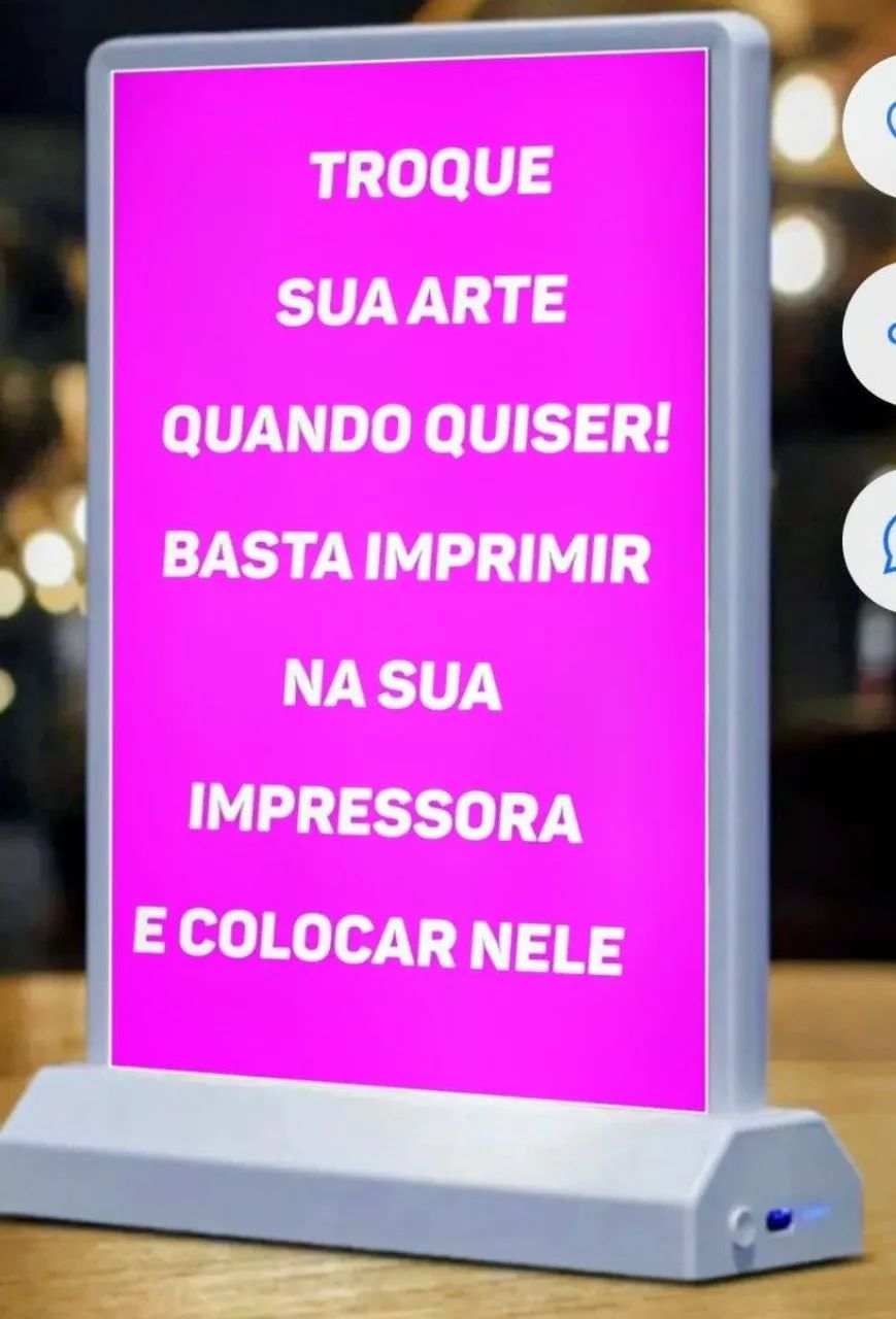 Display Luminoso com bateria recarregável para vitrine  - Foto 2