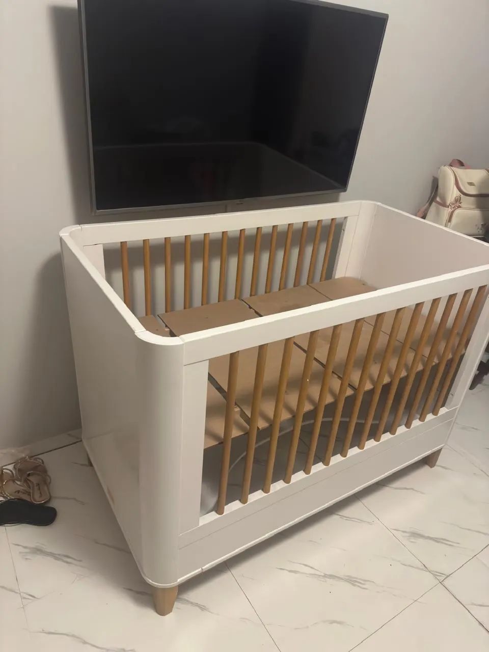 Berço Mini Cama 2 em 1 Boom Slim Reller - Lindo, Moderno e em Ótimo Estado!