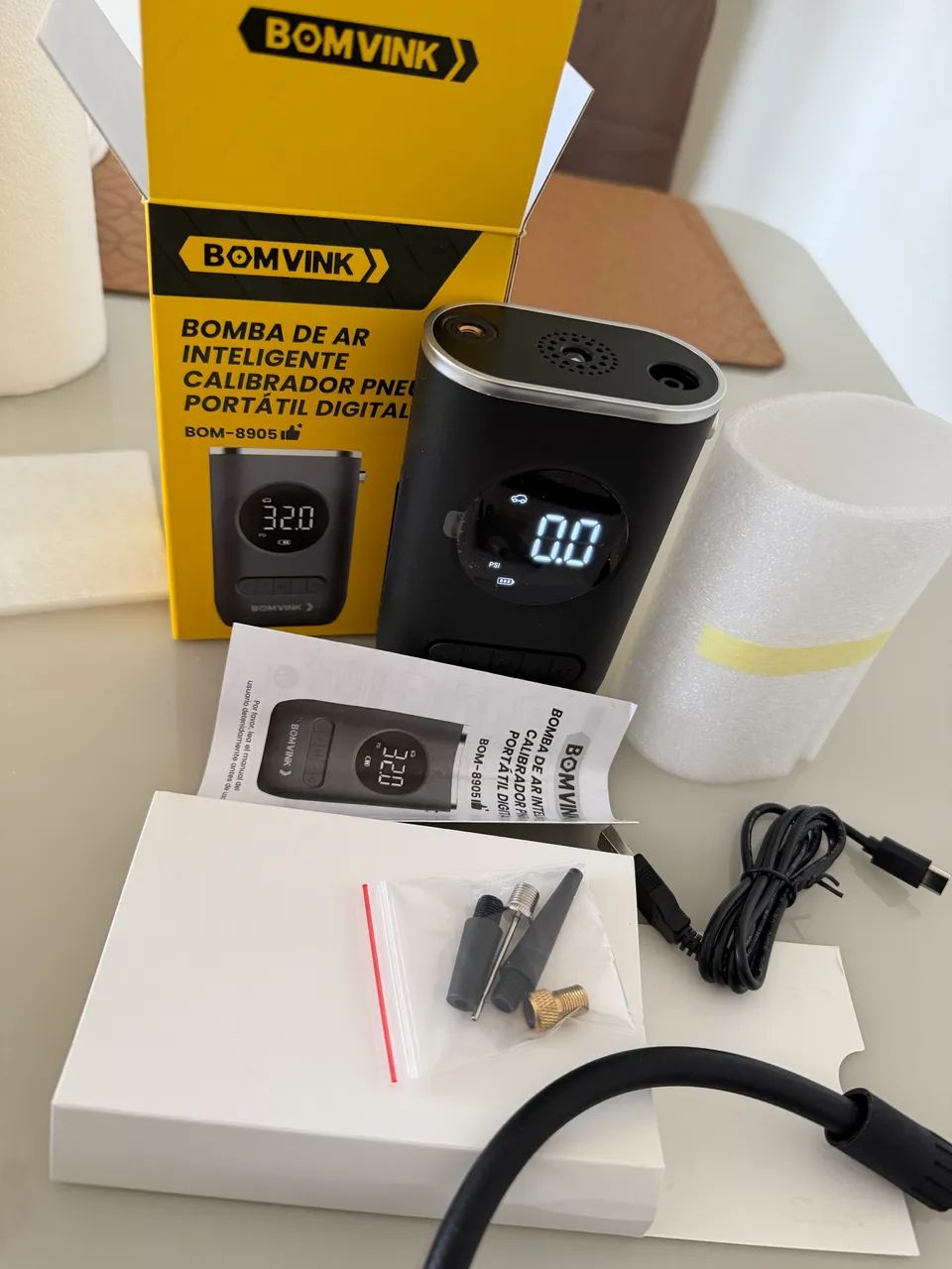 Mini compressor de ar portátil 