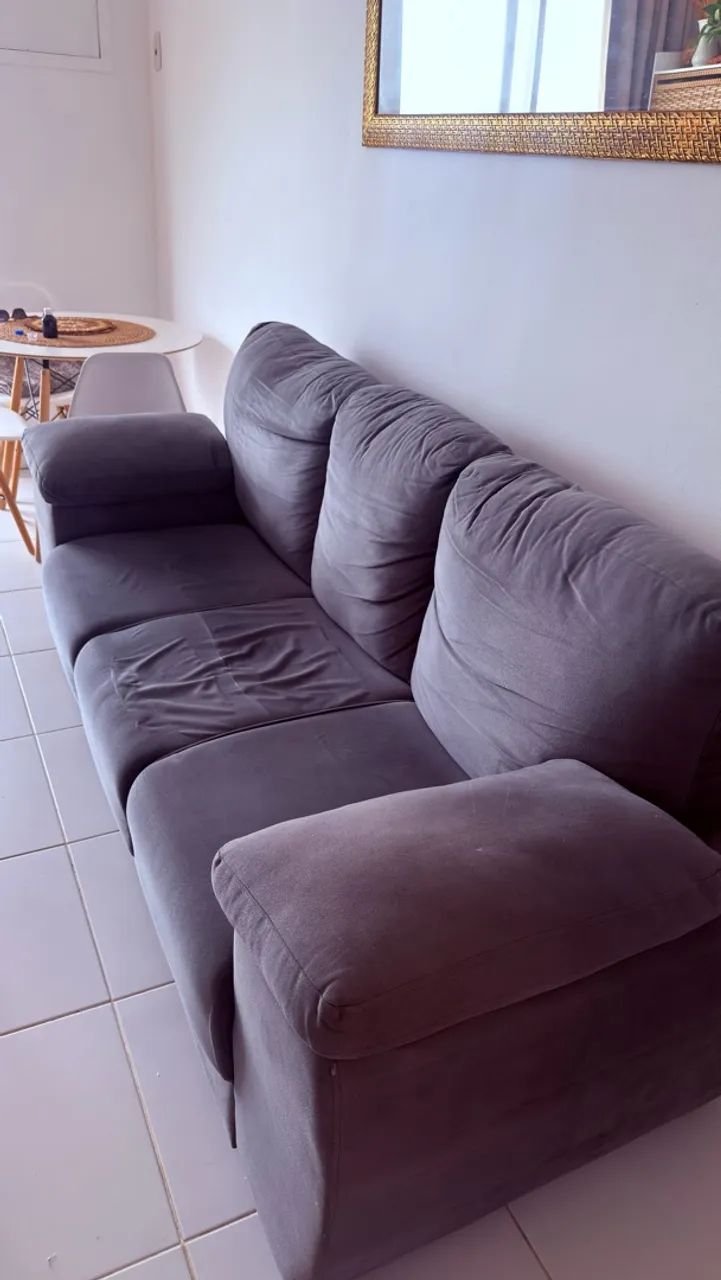 VENDO SOFÁ 3 LUGARES - Foto 4