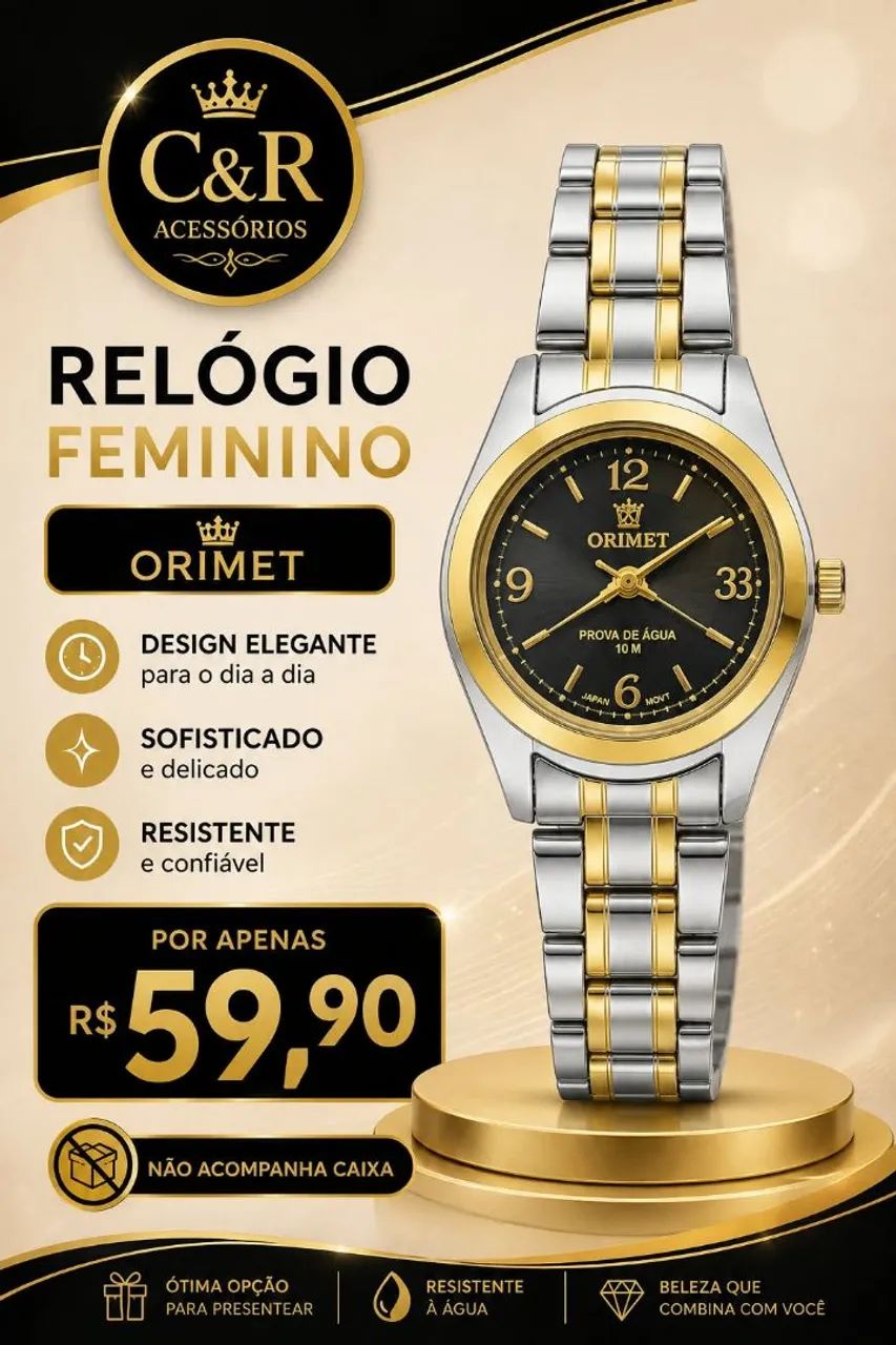 Relógio feminino Orimet 