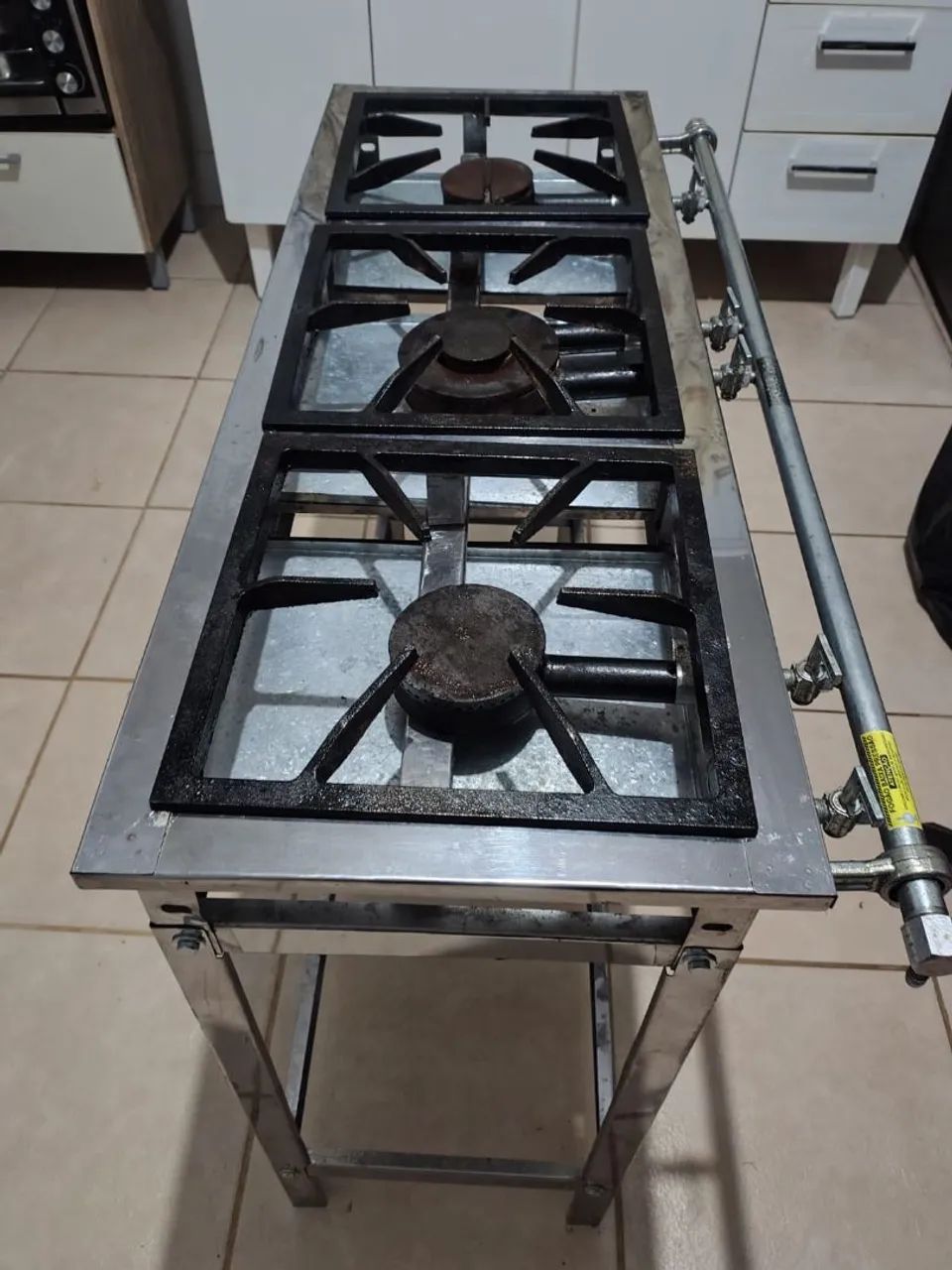 Fogão de Inox Industrial 3 bocas  - Foto 3
