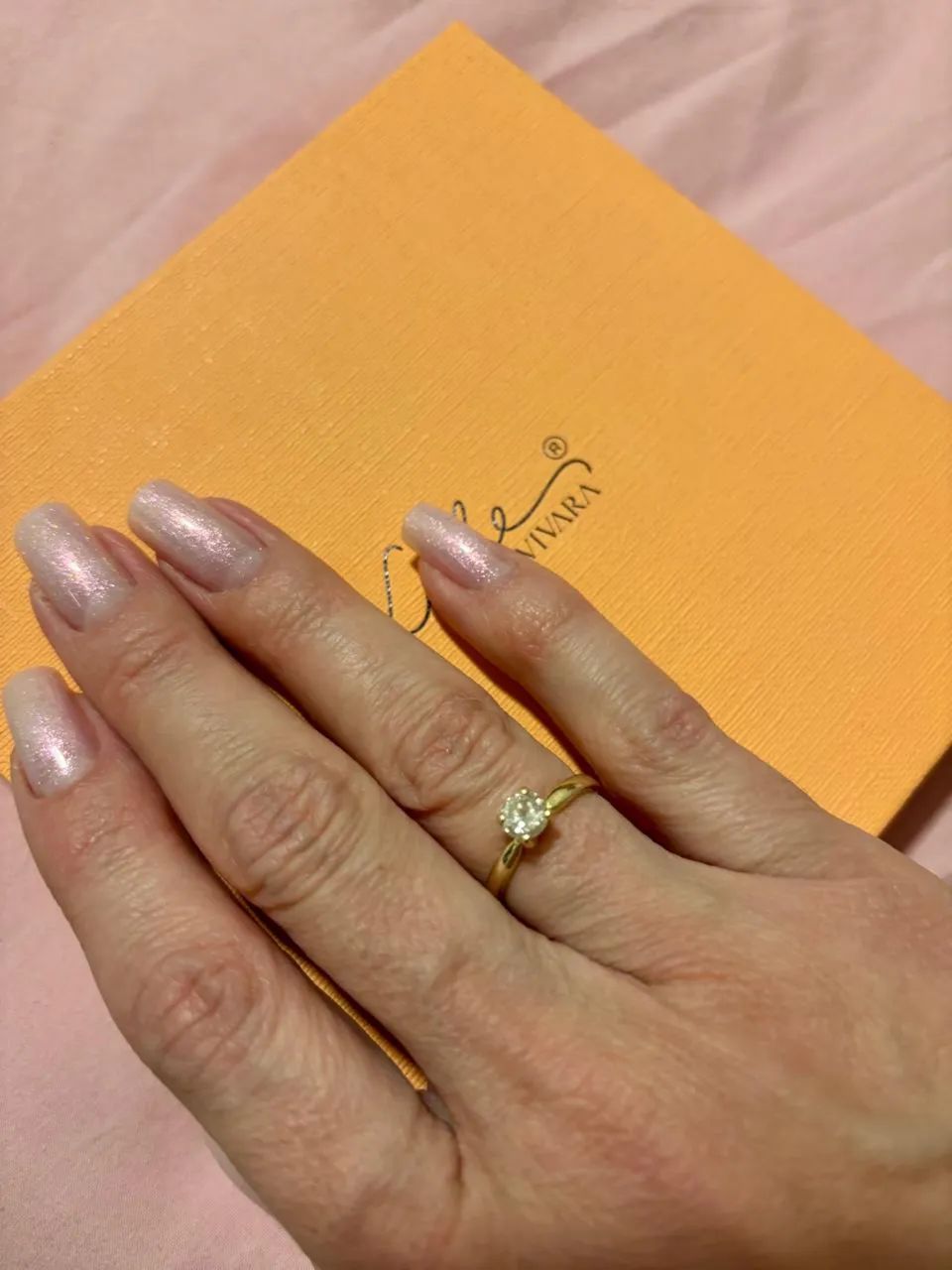 ANEL SOLITÁRIA | DIAMANTE | OURO 21 - Foto 2