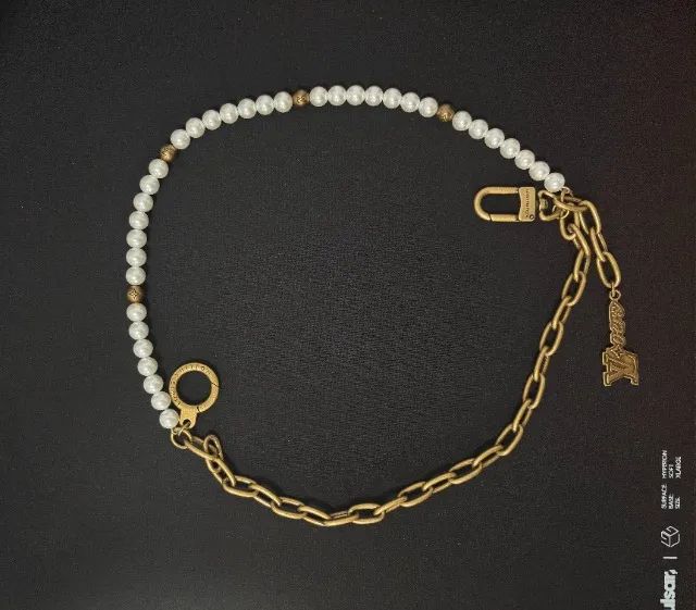 Charm de Bolsa Louis Vuitton Chain Belt Pearls - Foto 2