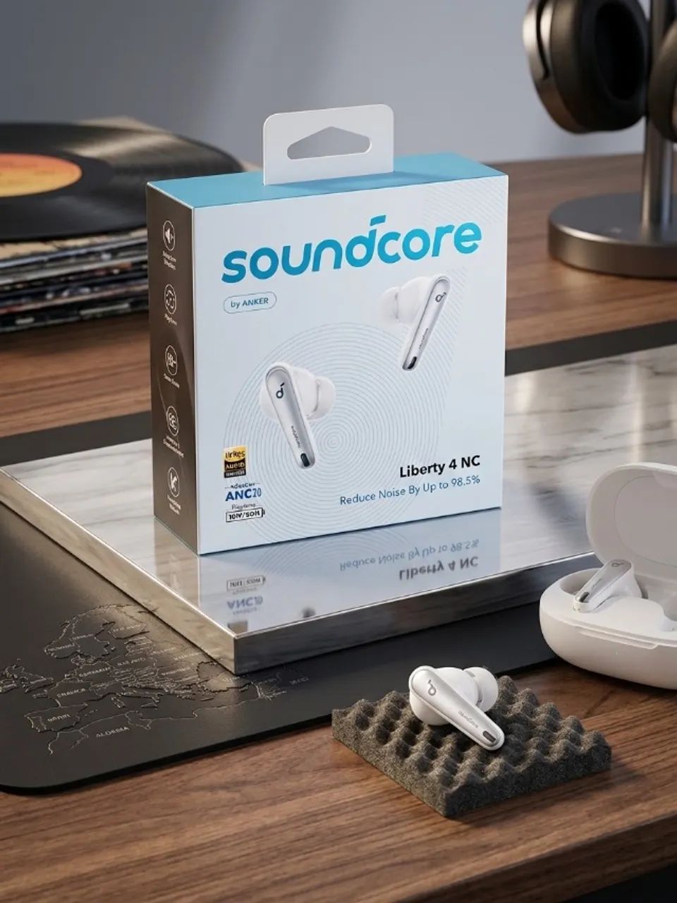オーディオ機器 Anker Soundcore Liberty 4 ホワイト ブラック