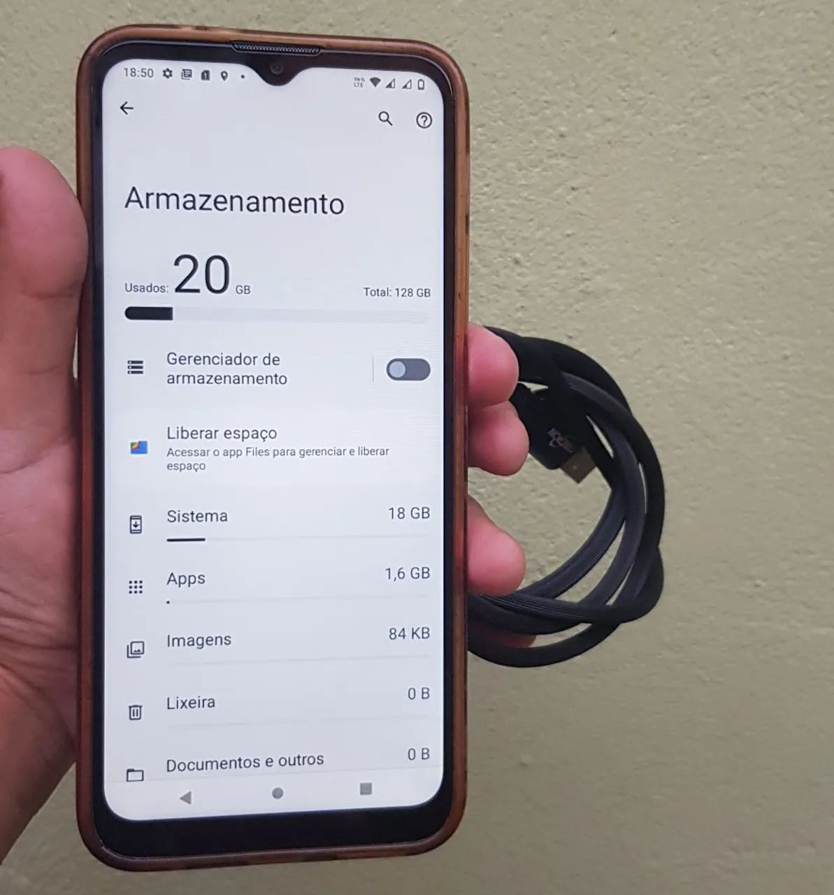 G30 128gb capa Cabo  - Foto 2