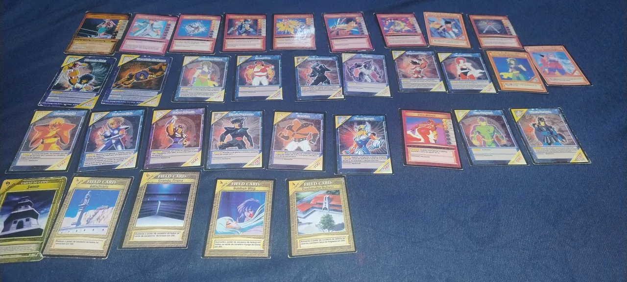 Lote 29 Mini Cards Cavaleiros do zodíaco ( em português) - Hobbies
