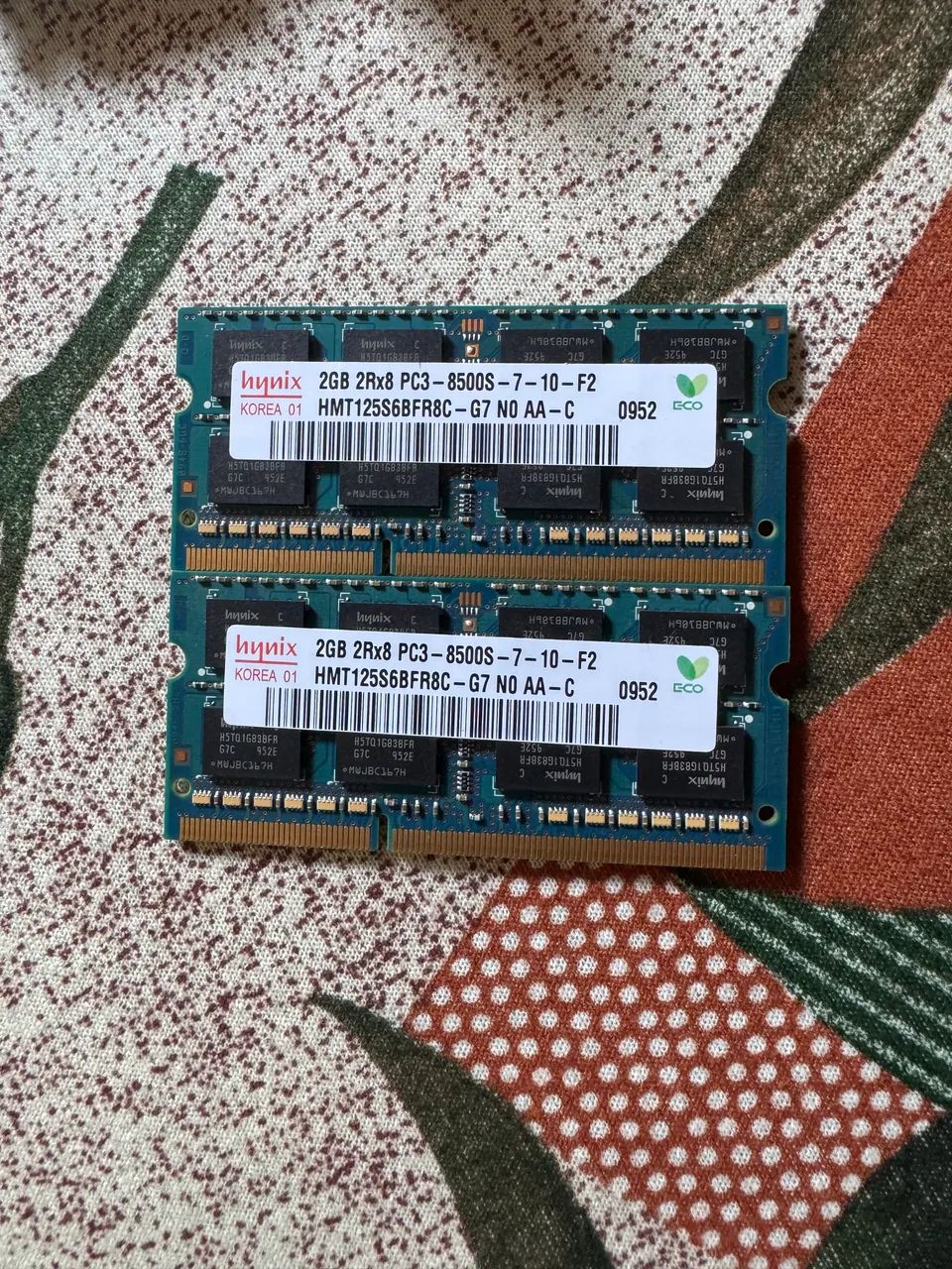 Memória ram 2x2 Gb DDR3