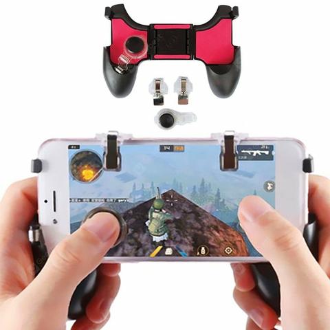 Gamepad free fire completo com gatilho, suporte e analógico