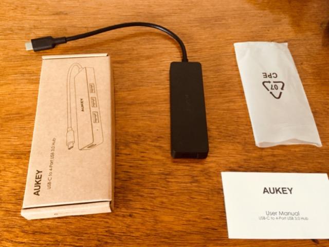 Adaptador Hub USB-C Aukey CB-C64 MacBook Pro - 4 portas USB 3.0 - Foto 2