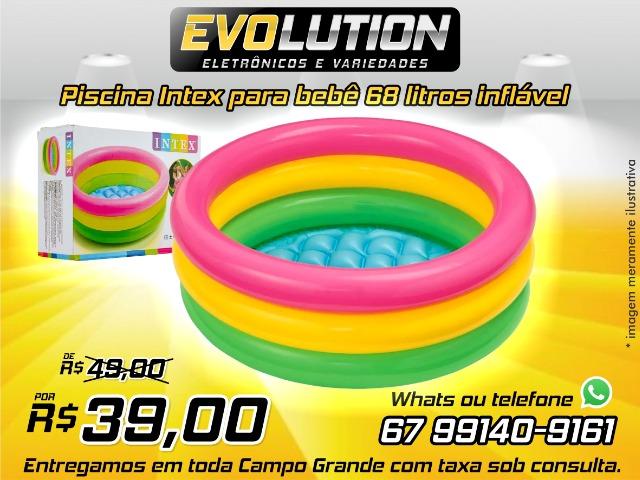 Piscina Intex inflavel para bebê Por do Sol 38 L