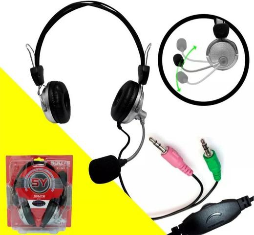 Fone de ouvido com microfone para pc/ notebook