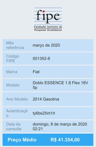 Fiat Doblò 2014 Essence 1.8 6 Lugares Aceito Trocas Moto ou Carro - Foto 17