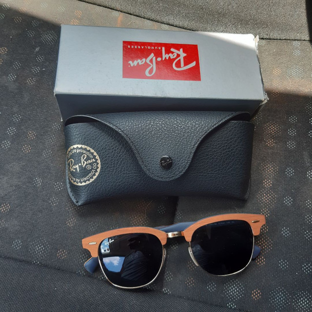 Óculos de Sol Ray Ban Clubmaster wood